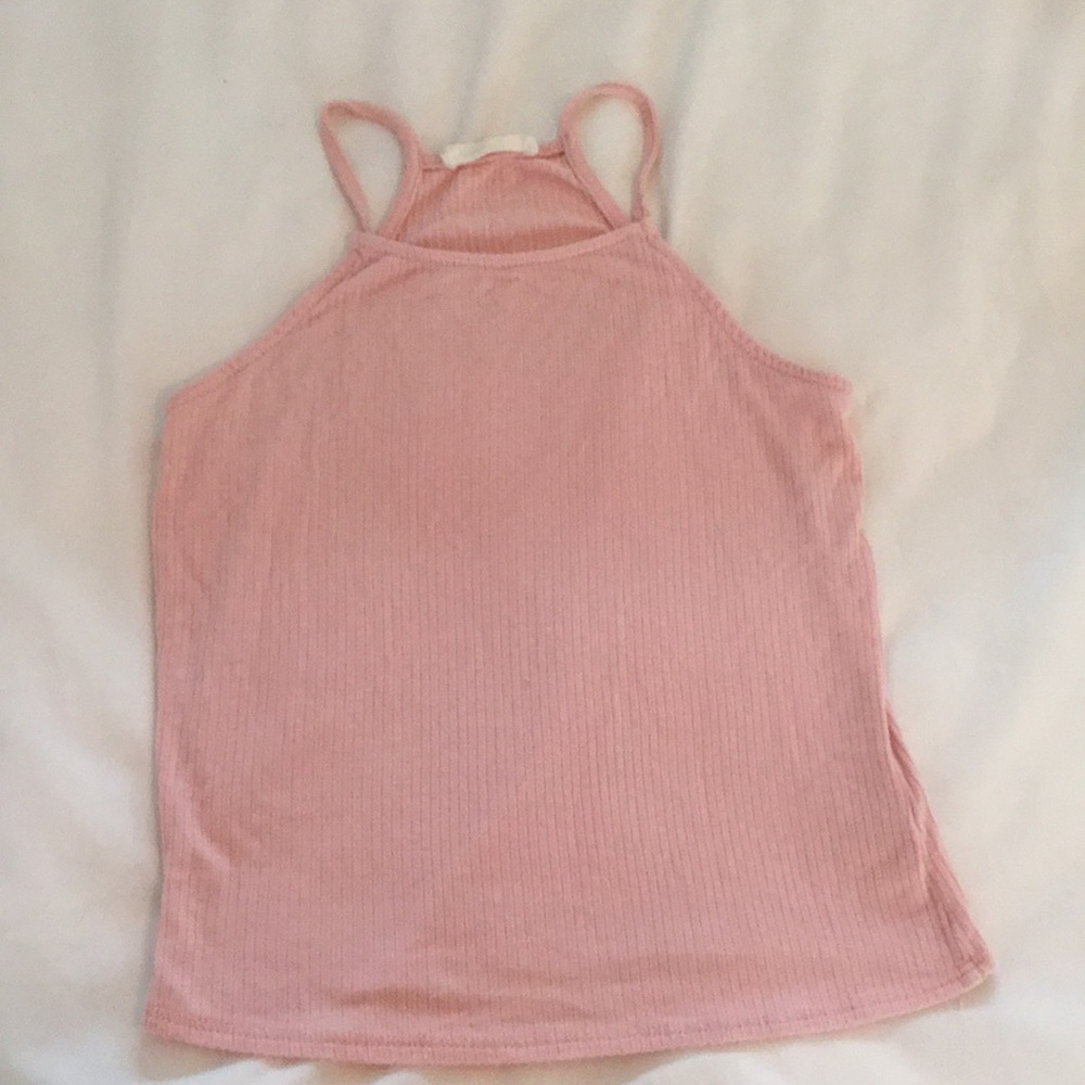 Pink Halter Tank Top
